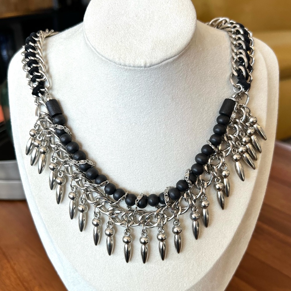 Woven Beaded Chain Necklace